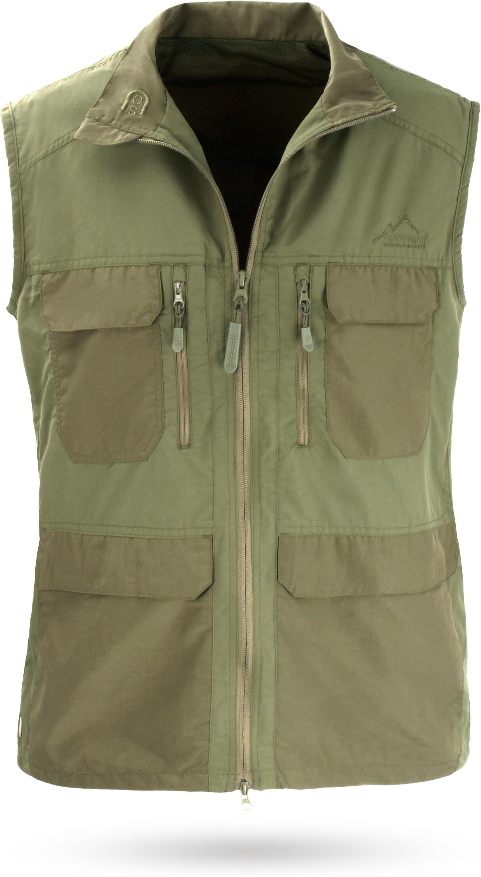 normani Funktionsweste Outdoor Weste Elk Sportweste Freizeitweste Anglerweste Jagdweste Safariweste Sommerweste
