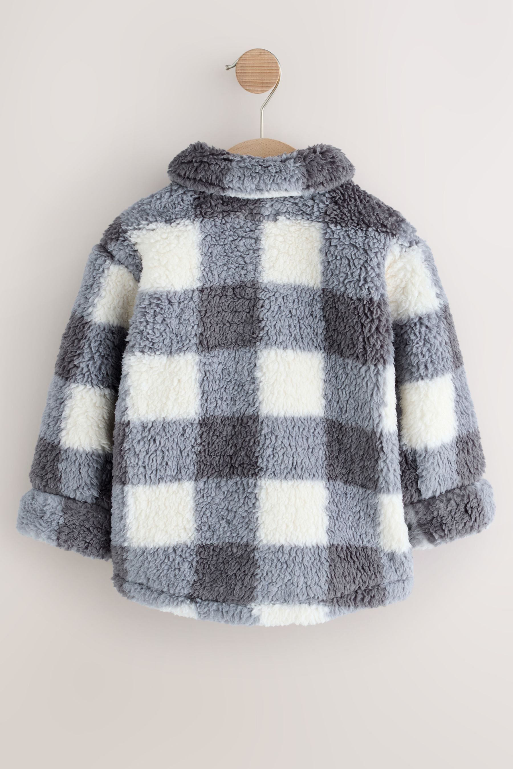 Next Outdoorhemd Hemdjacke mit aus Fleece mit Borg (1-tlg)