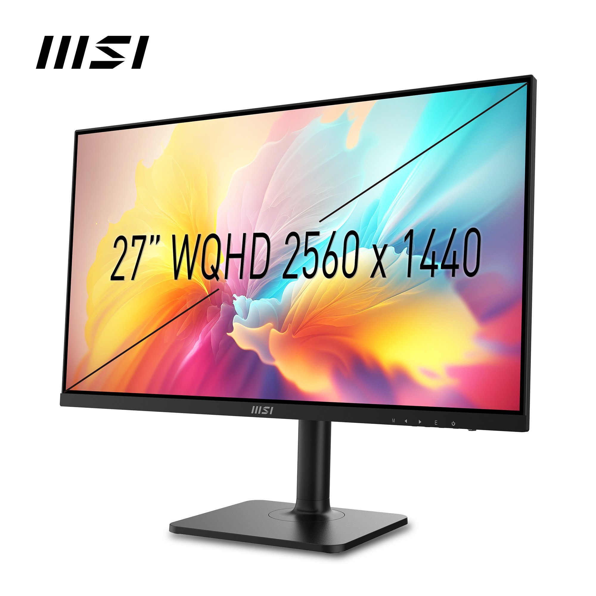 MSI Modern MD272QXP LED-Monitor (69 cm/27 ", 2560 x 1440 px, WQHD, 1 ms Reaktionszeit, 100 Hz, IPS-LED, höhenverstellbar, 3 Jahre Herstellergarantie, USB-C)