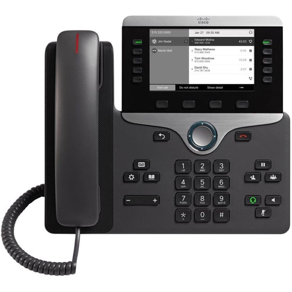 Cisco 8811 IP Phone - Telefon - schwarz Kabelgebundenes Telefon
