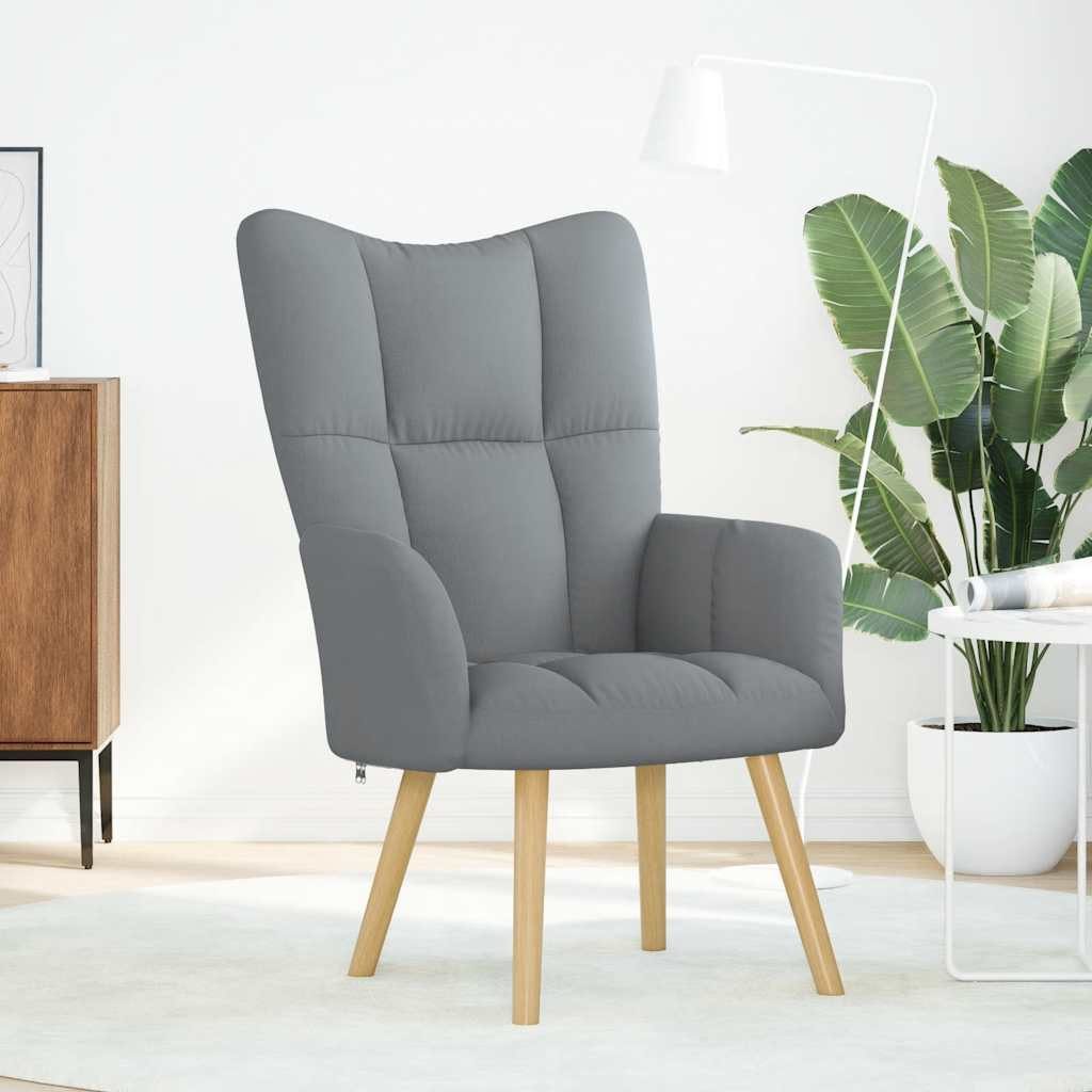 vidaXL Sessel Relaxsessel Hellgrau Stoff (1-St) günstig online kaufen