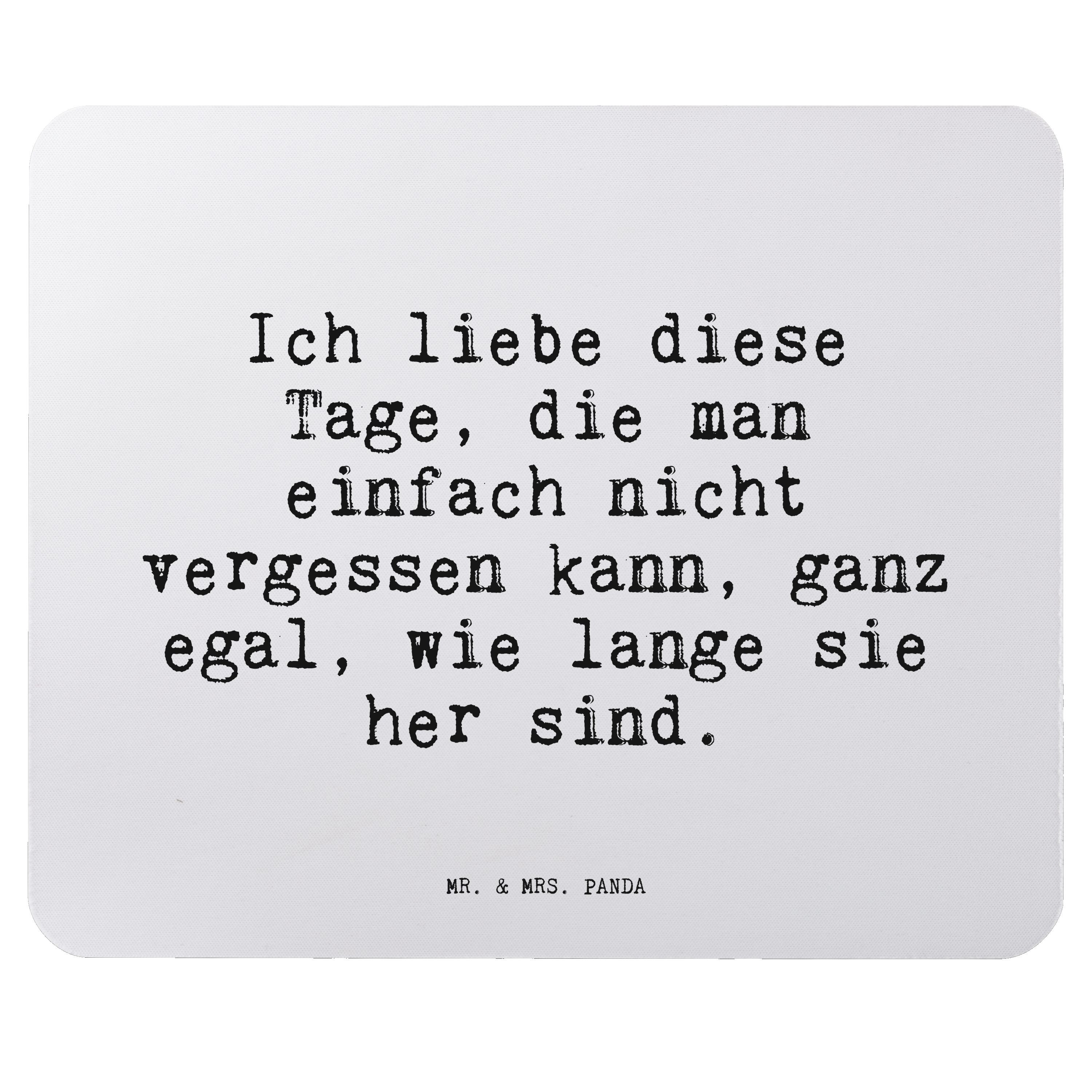 Mr. & Mrs. Panda Mauspad »Ich liebe diese Tage,... Aquarellblau