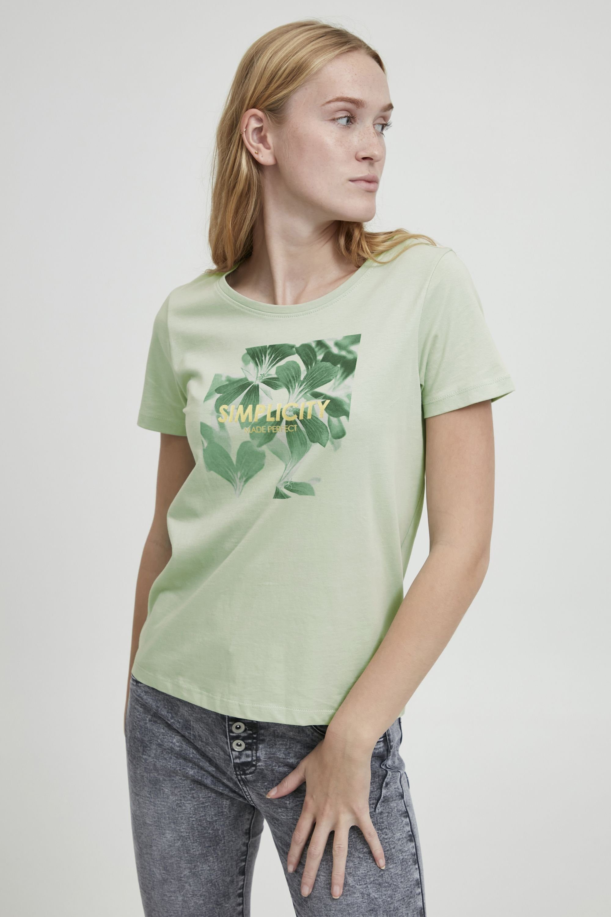 LEAF T-Shirt TSHIRT BYSANLA mit Fotoprint T-Shirt b.young -20811085