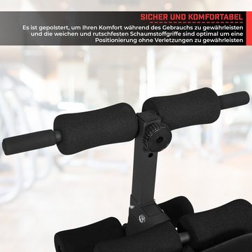 Physionics Bauchmuskelmaschine Sit Up Bank mit Beinfixierung - Klappbar, Farbwahl