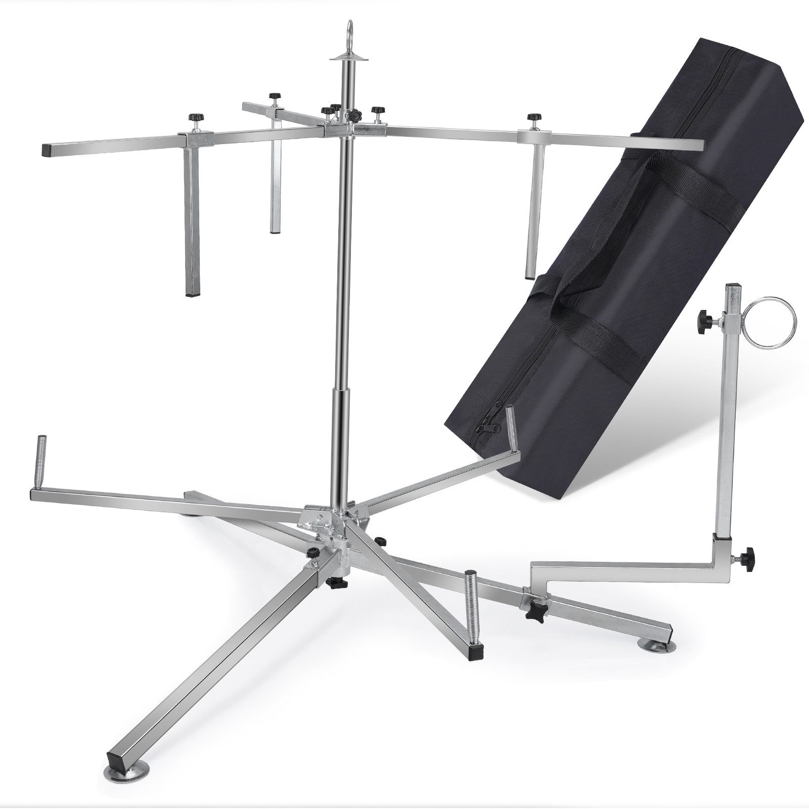 XERSEK Warmwasserfußbodenheizungen Rohrhaspel Abroller für Fußbodenheizung 600m max. 200kg Kabel Rohr, (Aufwickler Heizrohre Rohrwickler Höhenverstellbar 75–100cm, Rohrspulenspender, Tasche, Anleitung, Zubehör), Aufroller Abrollgerät PERT AL/PEX mit Tasche( Ohne Rohr)