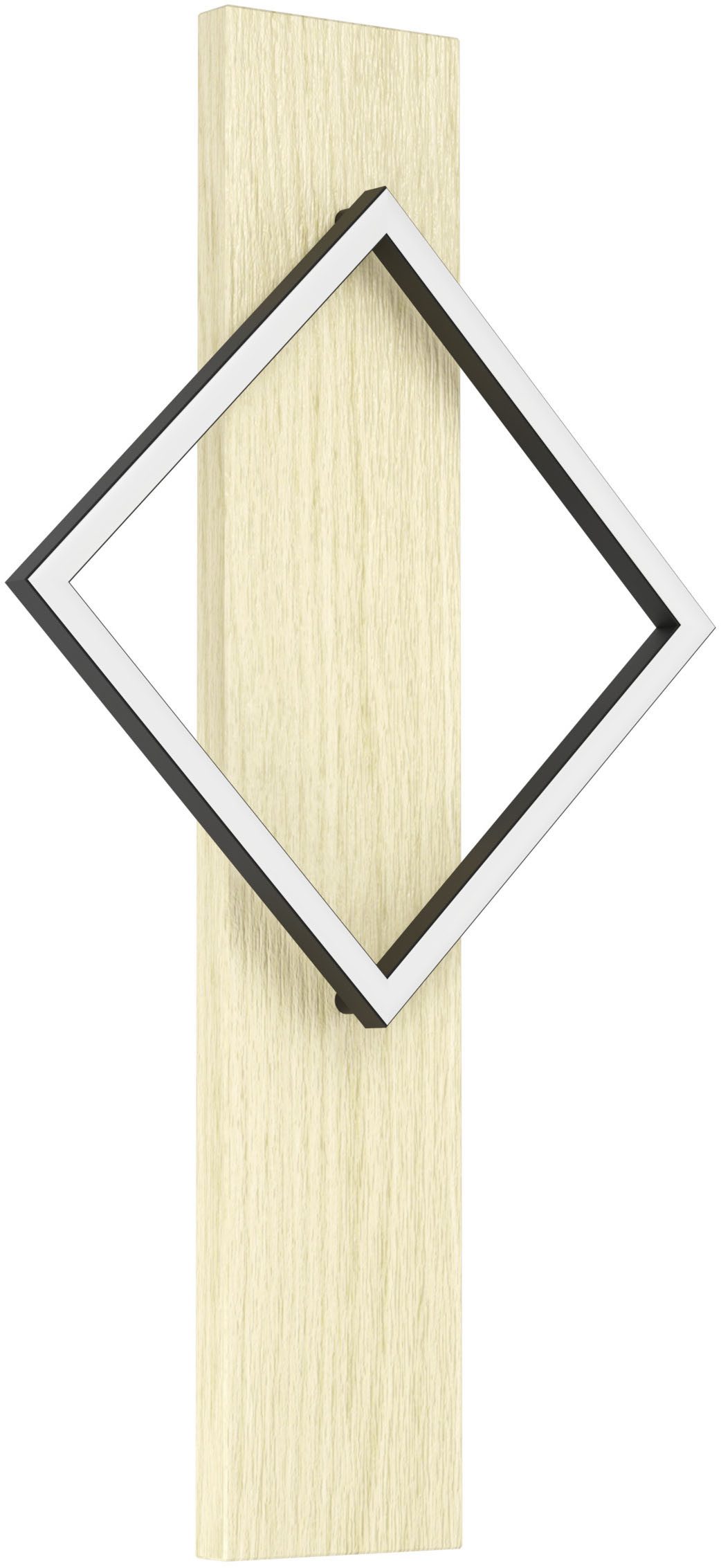 EGLO Wandleuchte BOYAL Wandlampe - Stahl, Holz - LED - 1X13W - IP20, LED fest integriert, Warmweiß, Wandstrahler, Wandspot, Wohnzimmer, Flur, L30,5 x H56 x AL7,5 cm