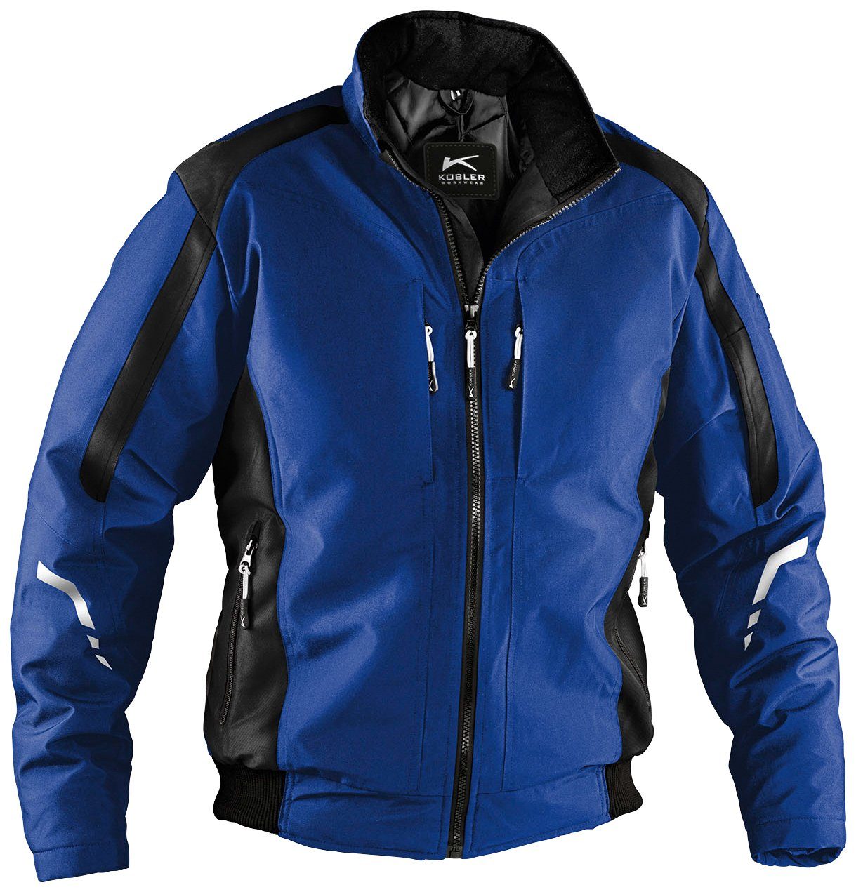 Taschen Arbeitsjacke mit blau-schwarz 6 Kübler Weather