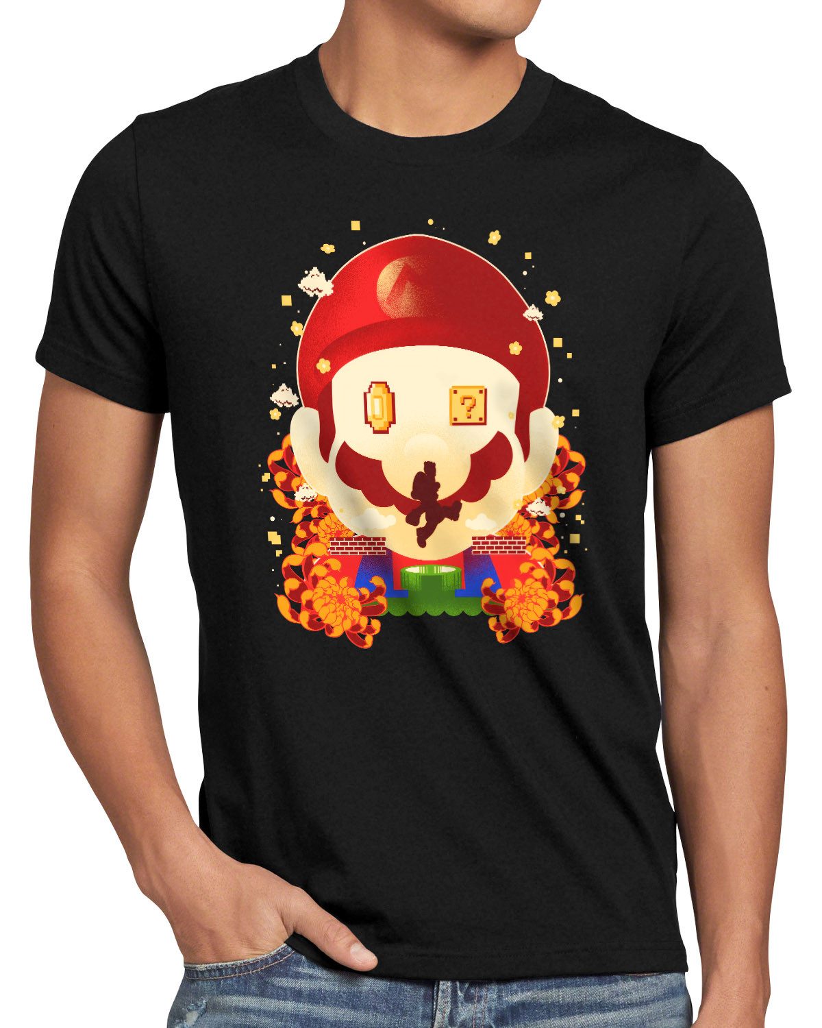 style3 T-Shirt super mario luigi yoshi bowser peach toad wario waluigi rosalina boo