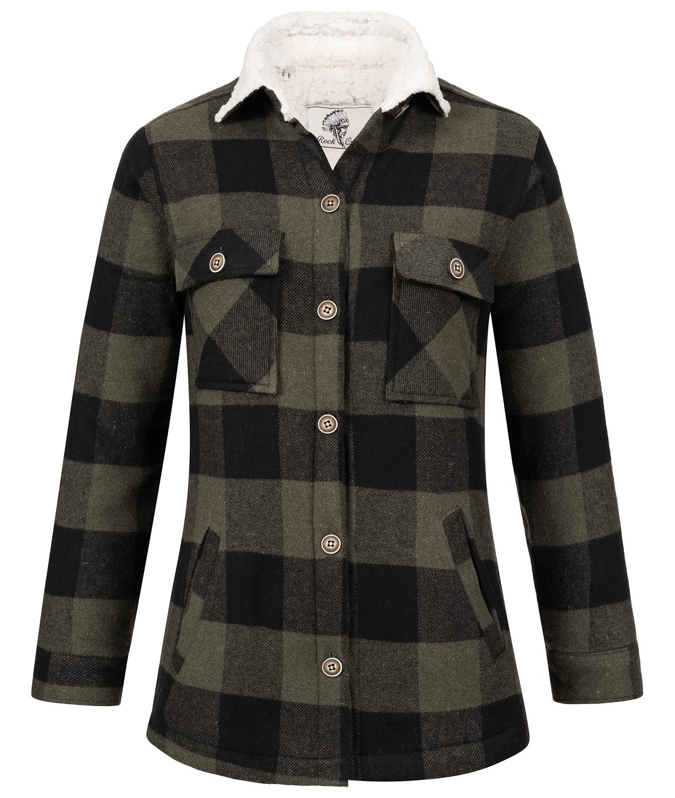 Rock Creek Winterjacke Damen Flanelljacke mit günstig online kaufen