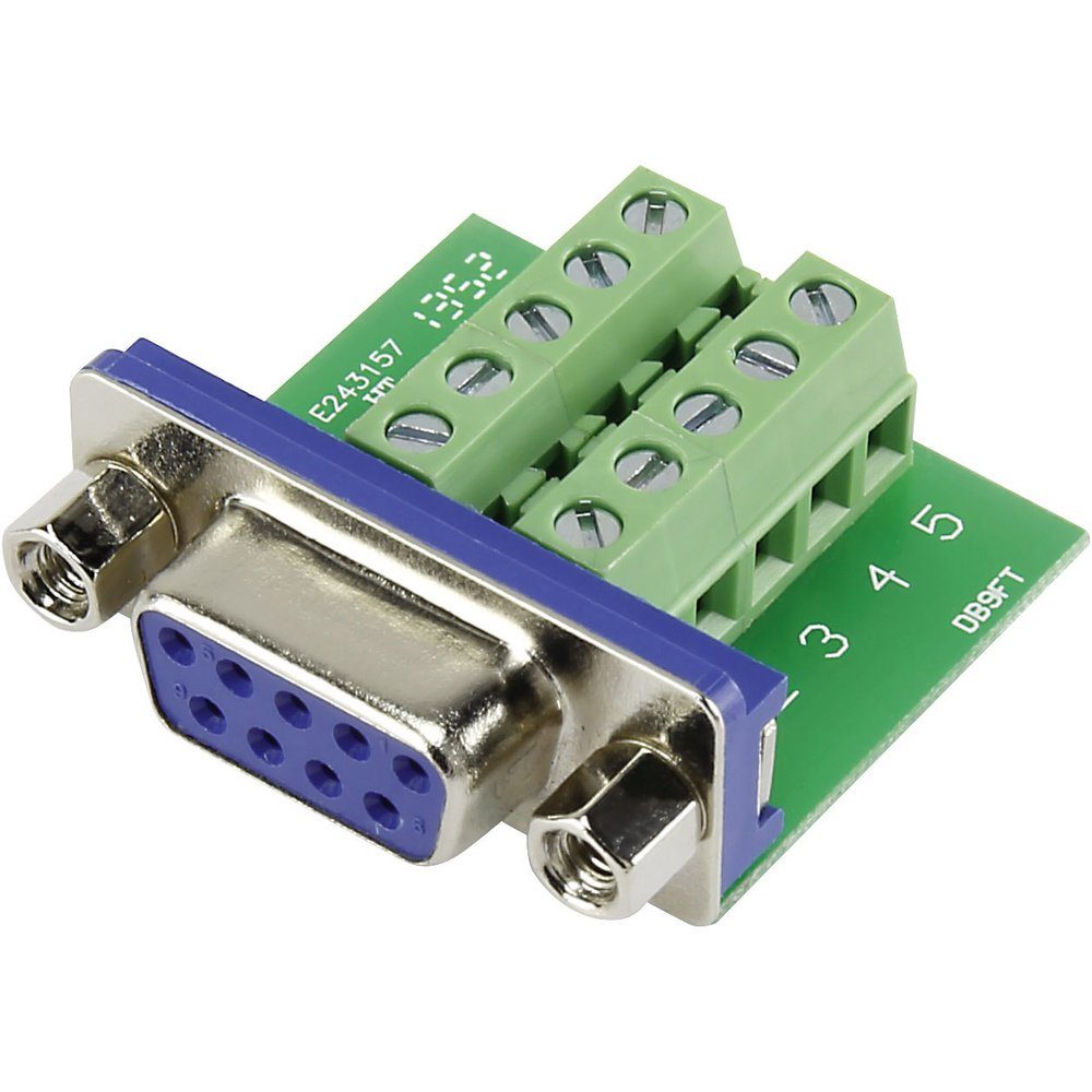 TRU COMPONENTS DSUB09F-10TB-2 1229331 D-SUB Buchse 90 ° Polzahl: 9 Sch Elektro-Kabel