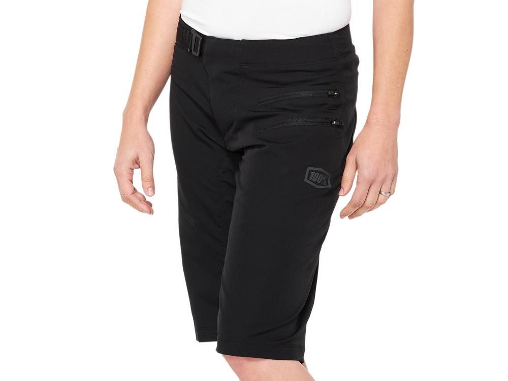 Fahrradhose 100% Airmatic Women Enduro/Trail Short L black - komfortable Damen-Bik