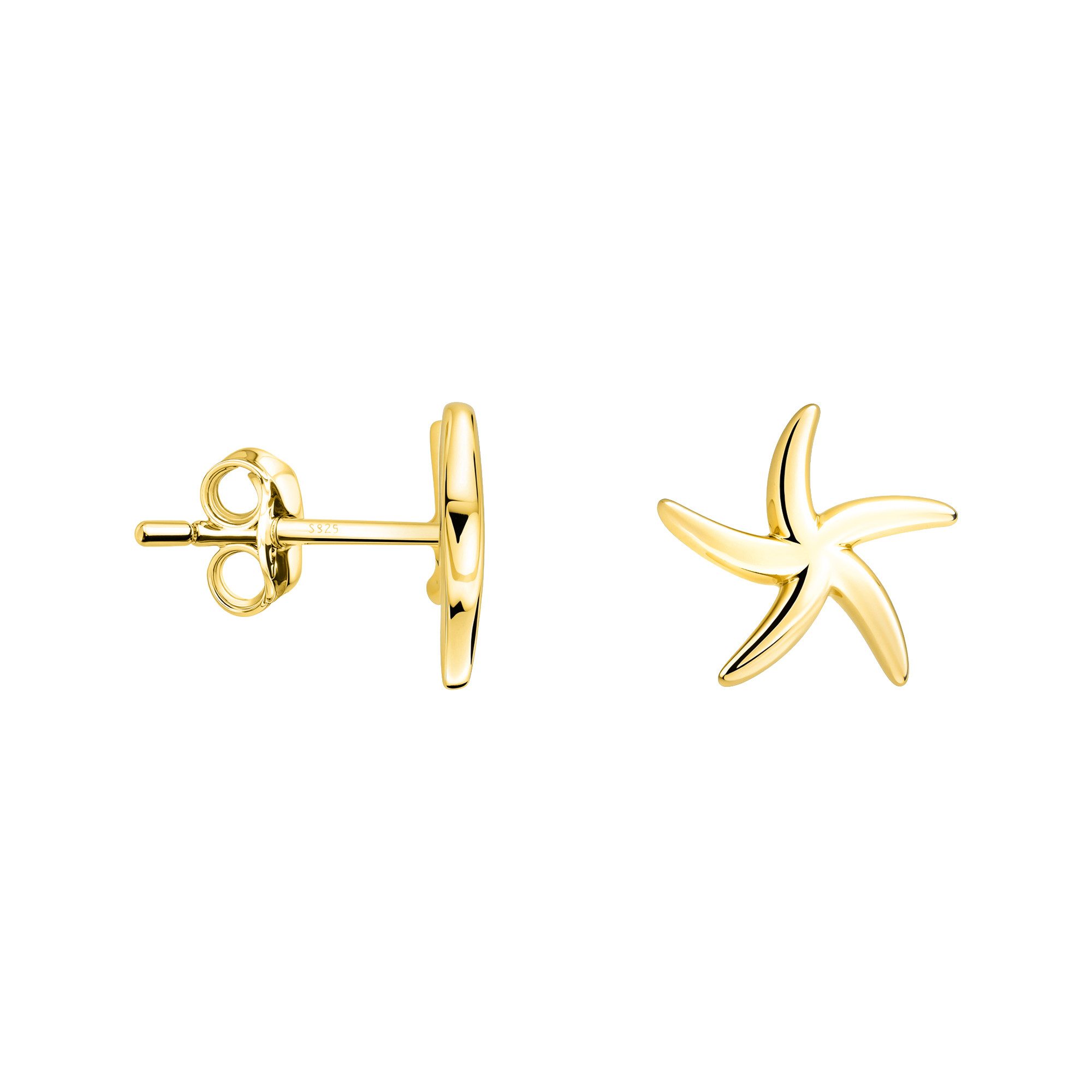 Sofia Milani Paar Ohrstecker Stern, 925 Silber Damen Schmuck - E2585