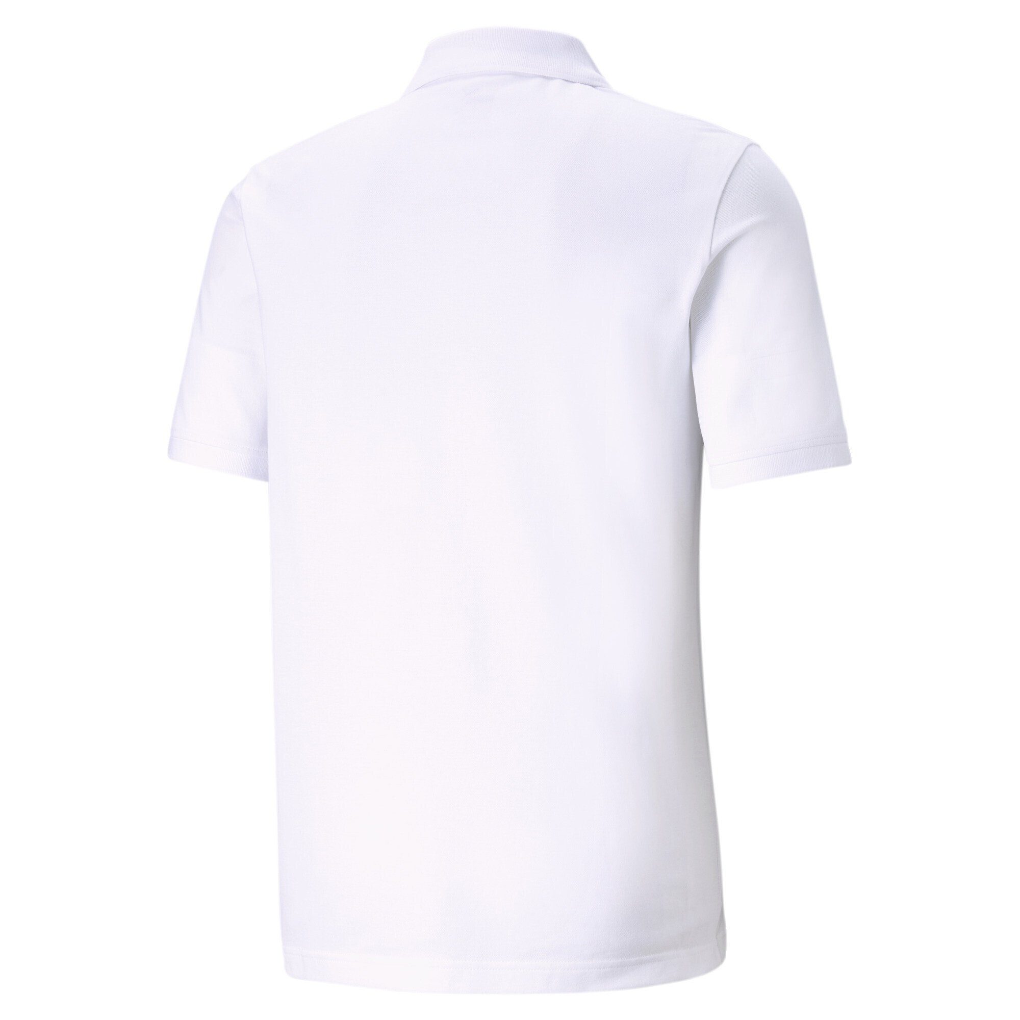 White Herren Poloshirt PUMA Essentials Poloshirt Cat Pique