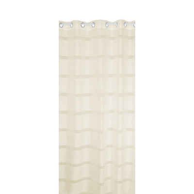 Gardine »Vorhang Ösen 140x245 cm halb transparent Voile«, Haus und Deko, Ösen (1 St)
