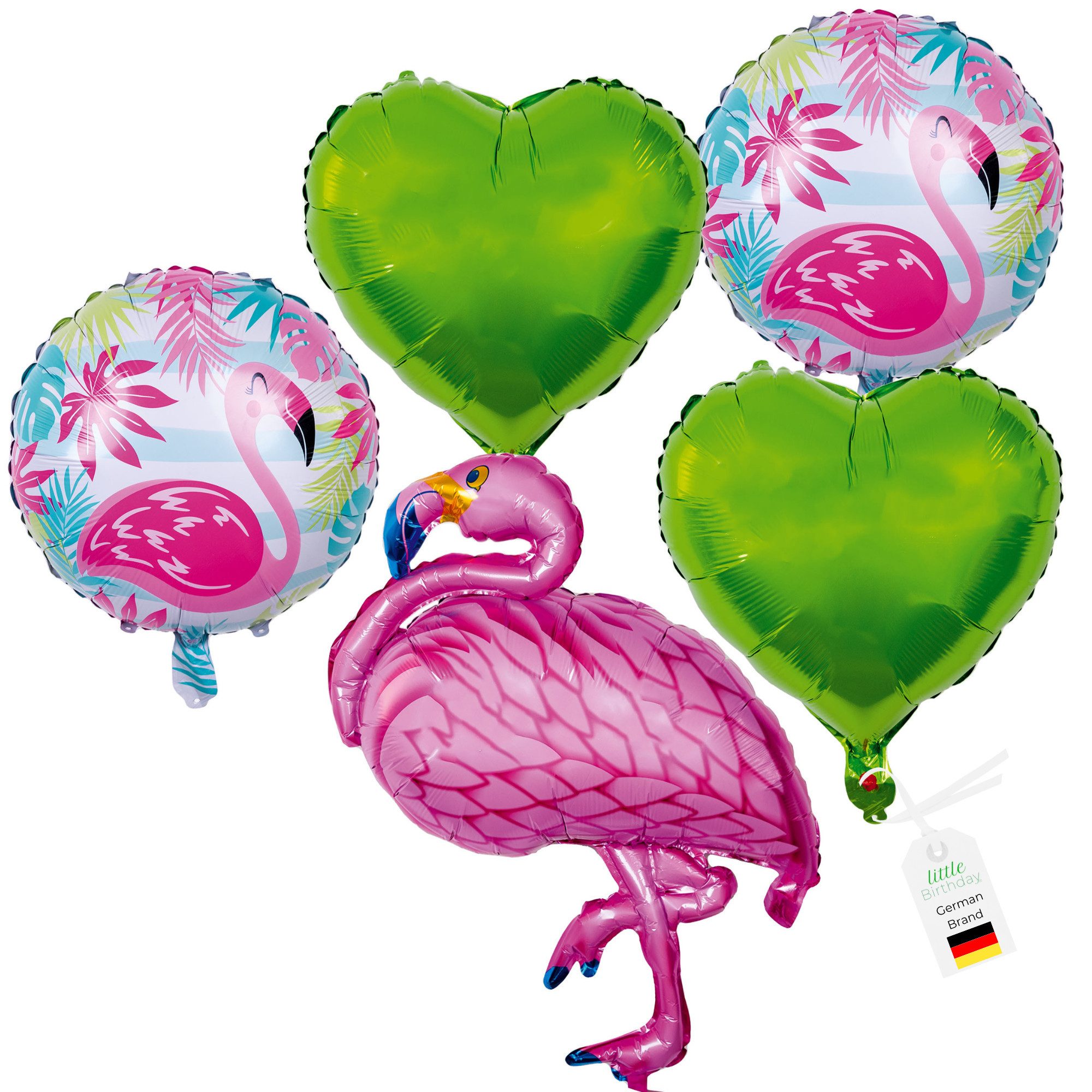 little Birthday Aufblasbares Partyzubehör Little Birthday Flamingo Party Set aus 5 Teilen