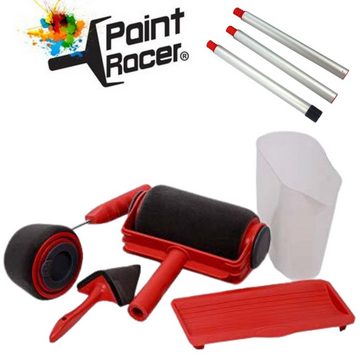 Best Direct® Farbroller Paint Racer® befüllbarer Farbroller (Spar Set, 6-St., mit Teleskop / Verlängerungsstange), Farbroller mit Tank, Set Multifunktion für Büro, Malerei, Wand, Decke
