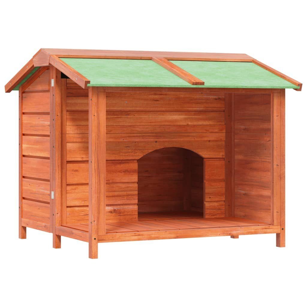 vidaXL Hundezwinger Hundehütte Braun 96x87x80,5 cm Massivholz Kiefer