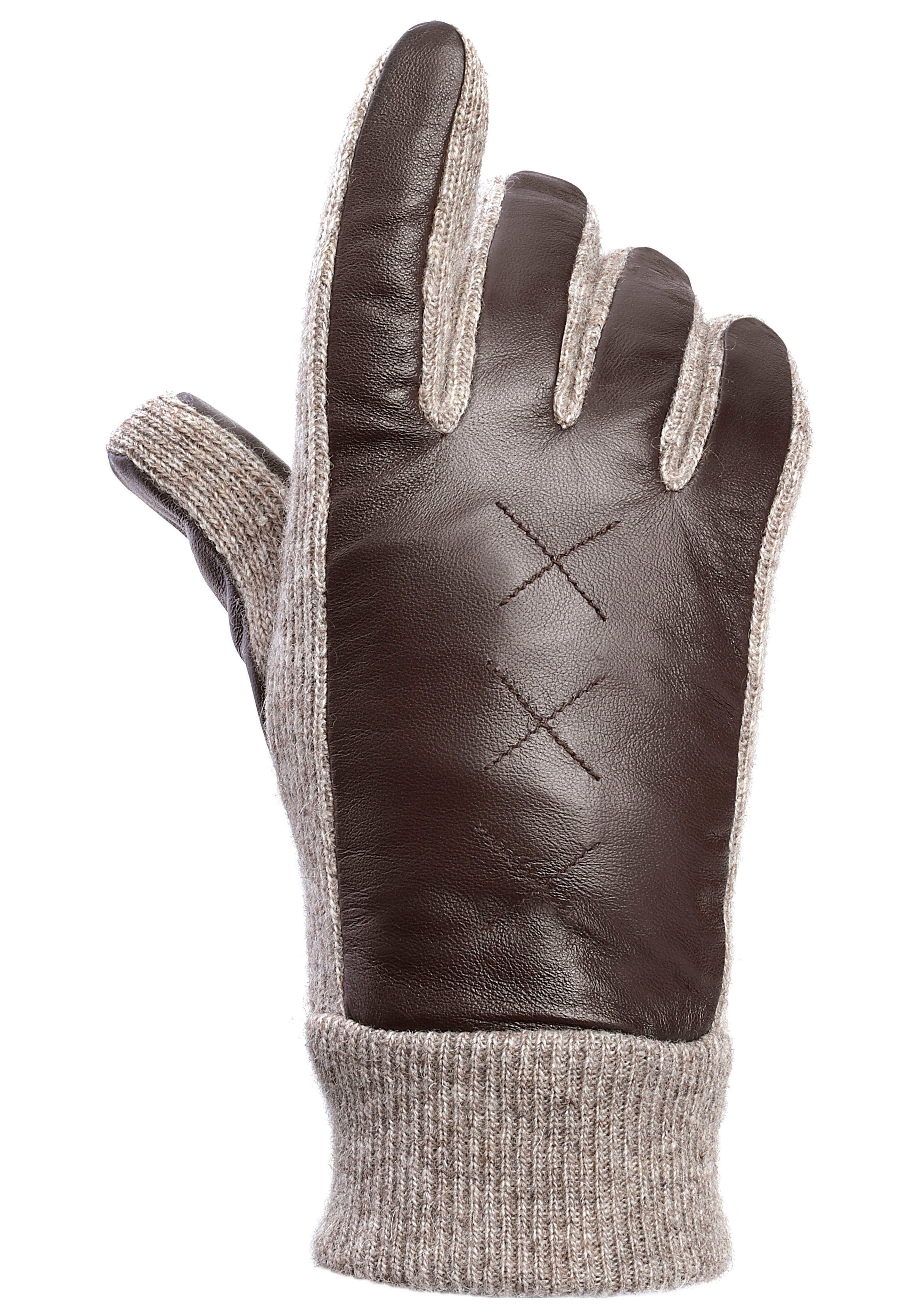 PEARLWOOD Lederhandschuhe Smilla Original PEARLWOOD Edelstahlniete günstig online kaufen
