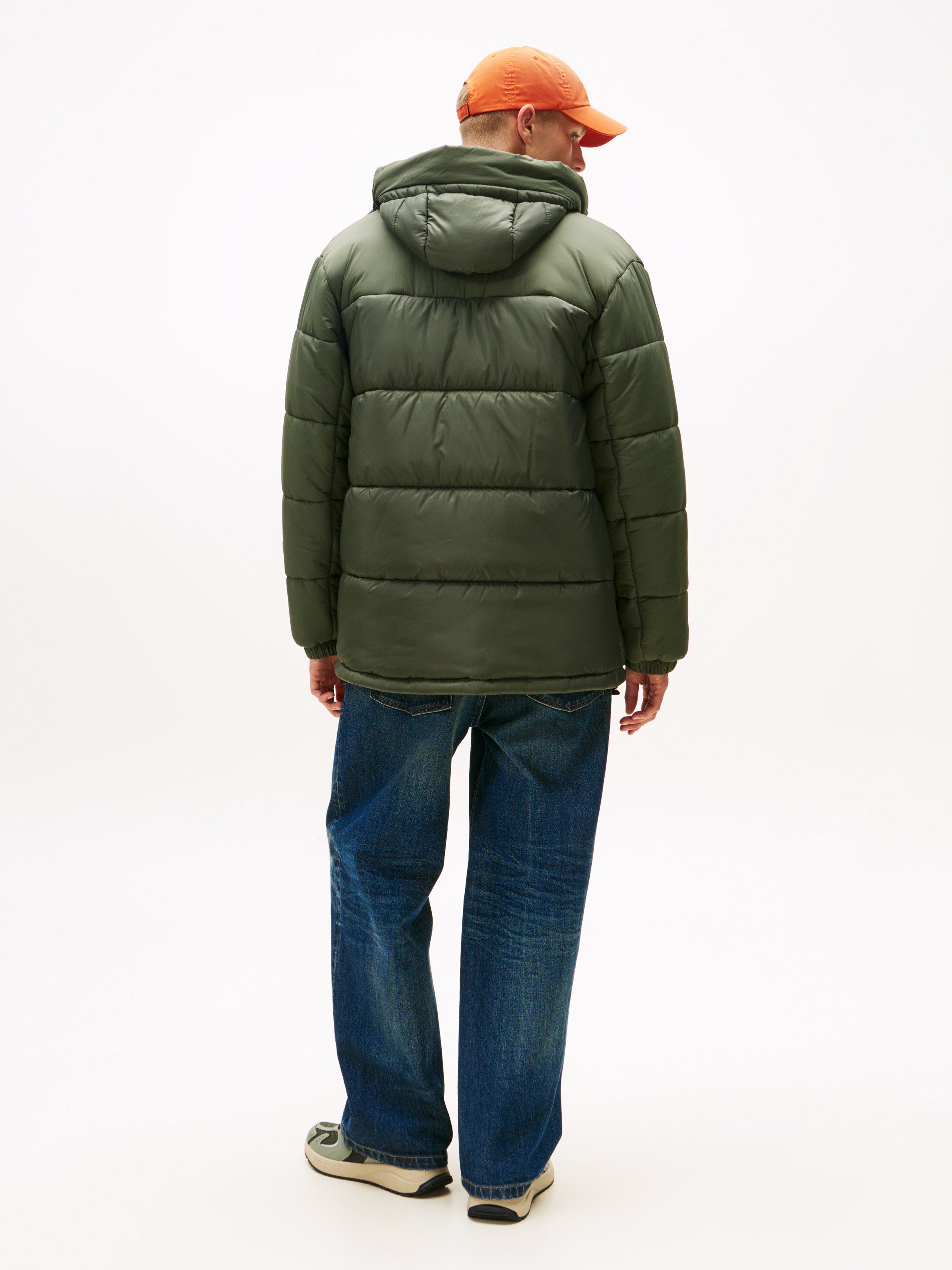Tommy Jeans Steppmantel FABRIC MIXED PARKA Regular fit mit Kapuze
