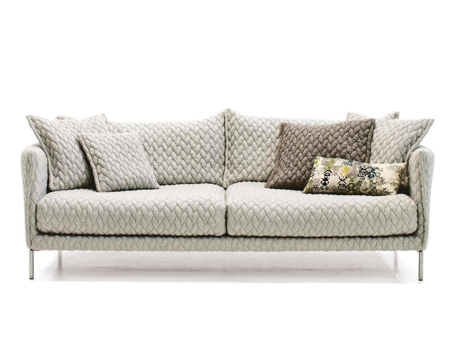 Sitz Wohnlandschaft Modern Design 3 Weiß Couch Sofa, Sofa Sitzer JVmoebel Sofa Stoff