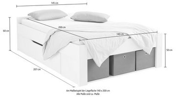 rauch Bett Scala, mit Schubkästen in 3 Varianten