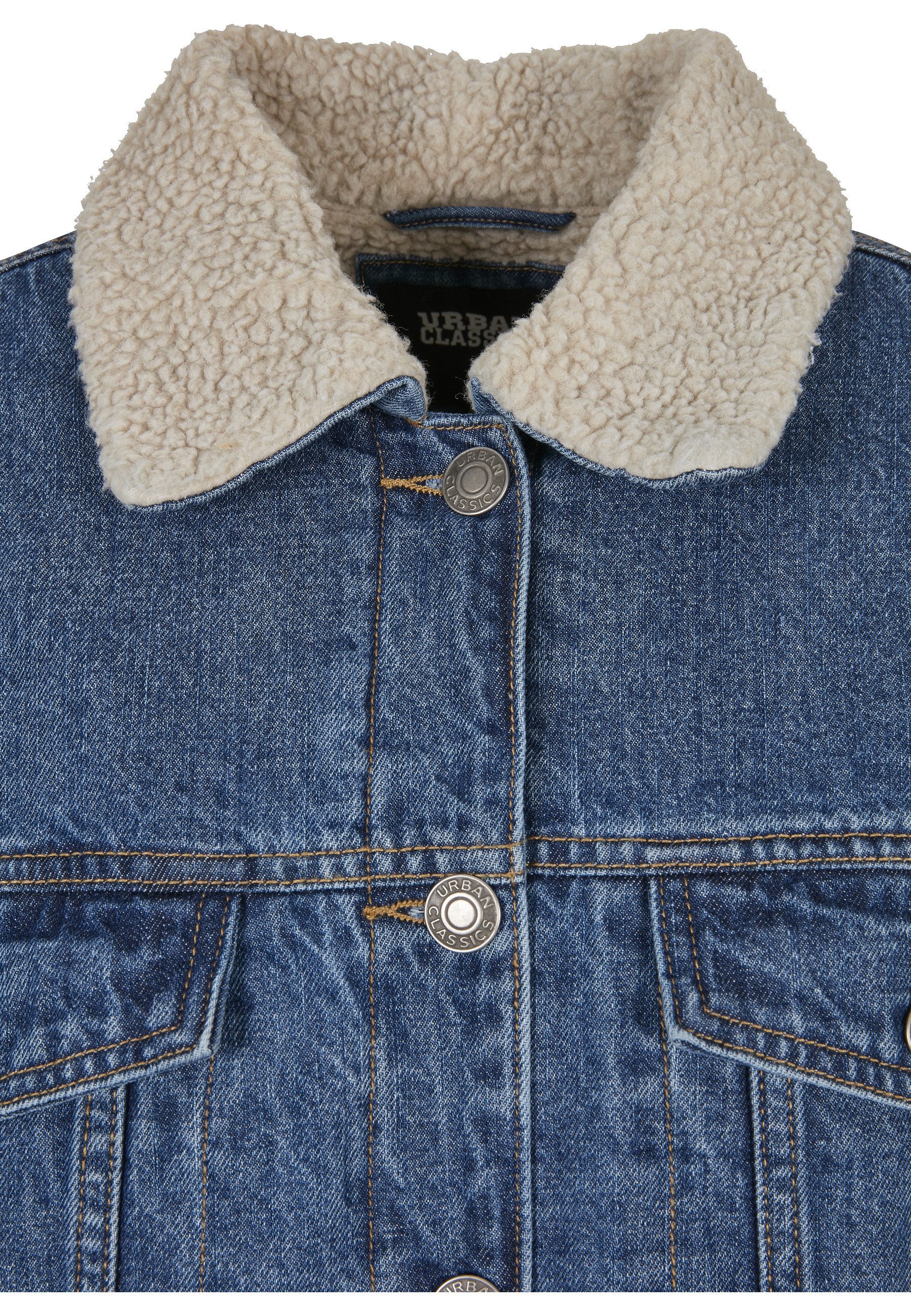 URBAN CLASSICS Jeansjacke Urban Classics Damen Ladies Oversized Sherpa Denim Jacket (1-St)