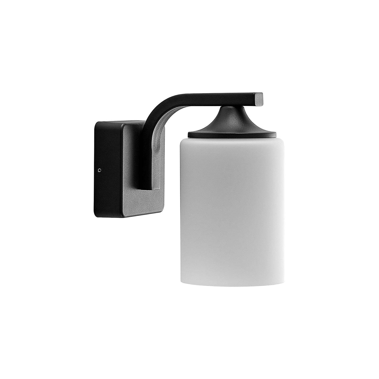 Lindby Außen-Wandleuchte Yannis, Metall, Alu IP43, 1 x 60 W