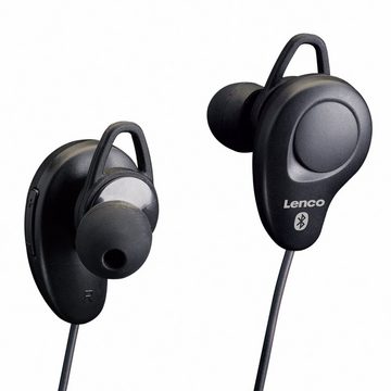 Lenco EPB-015BK In-Ear-Kopfhörer (Nicht anwendbar, 10m Empfang, 4h. Akku - 180h. Standby & integriertes Mikrofon, Schwarz)