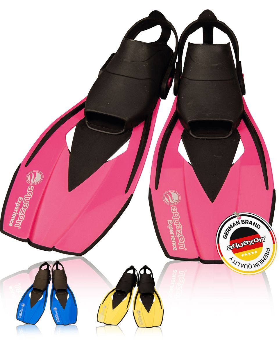 AQUAZON Flosse EXPERIENCE verstellbare Familien Taucherflossen, Schwimmflossen