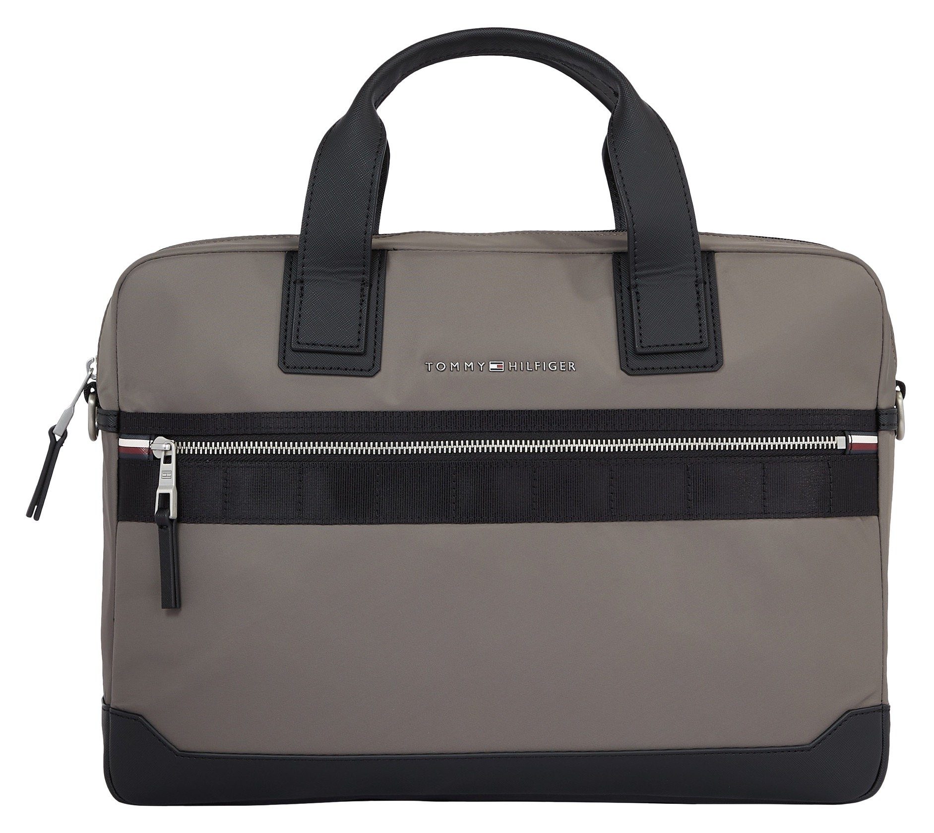 Tommy Hilfiger Messenger Bag TH ELEVATED NYLON COMPUTER BAG, im praktischem Format