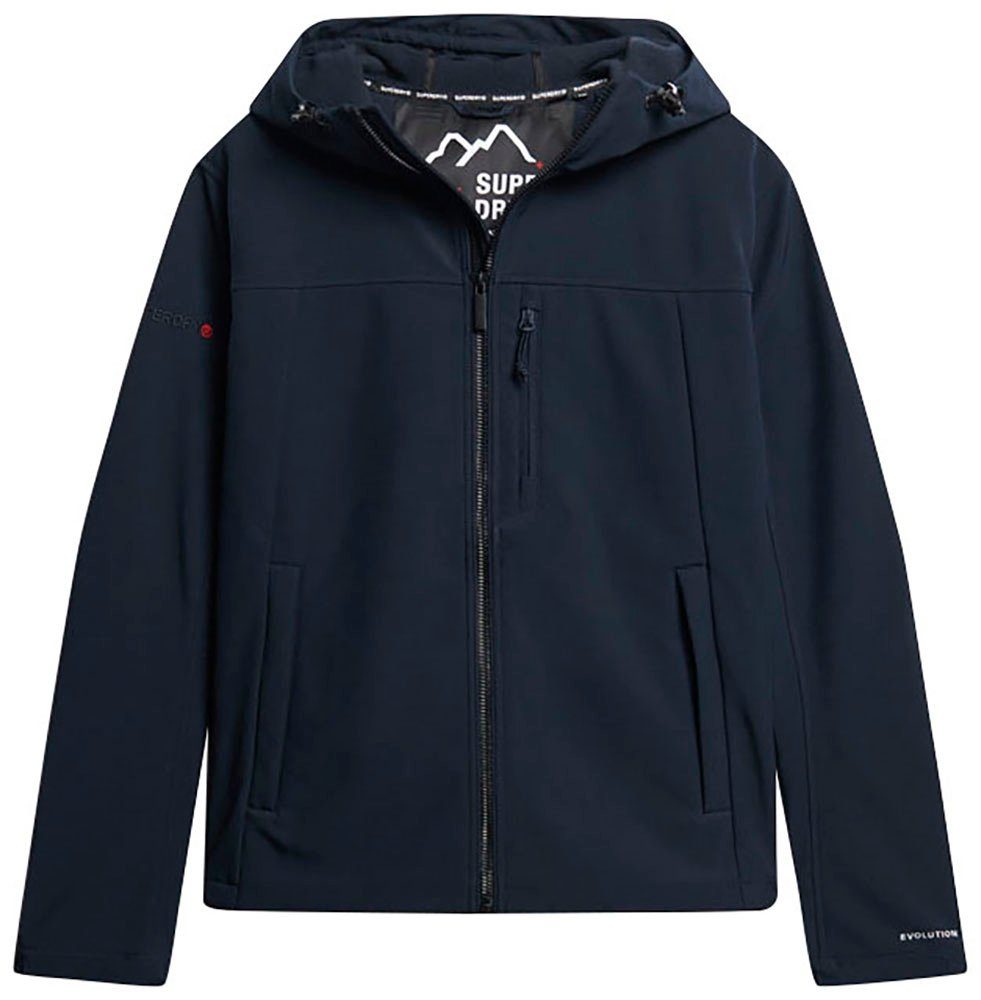 Navy Outdoorjacke SOFT Superdry SHELL HOODED Eclipse JACKET