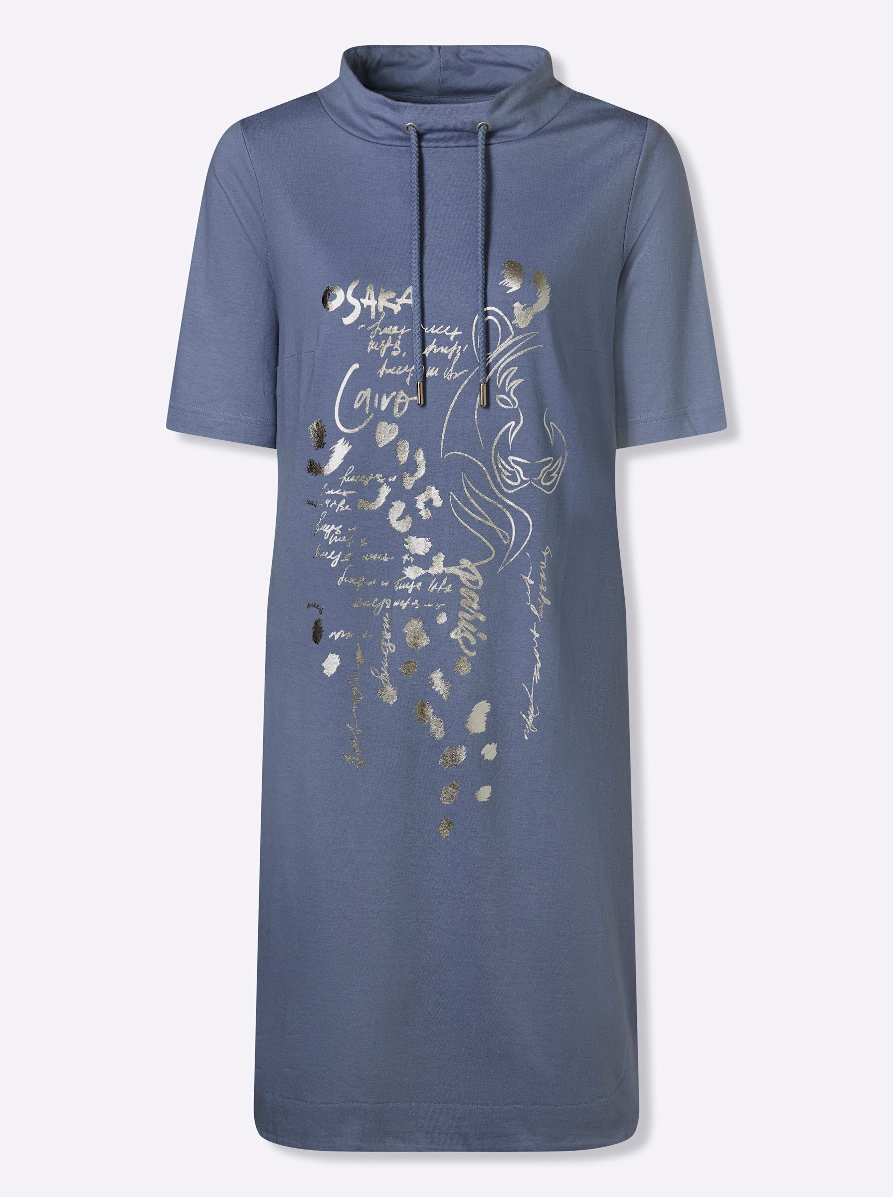 Sieh an! Jerseykleid Jersey-Kleid Kurzarm