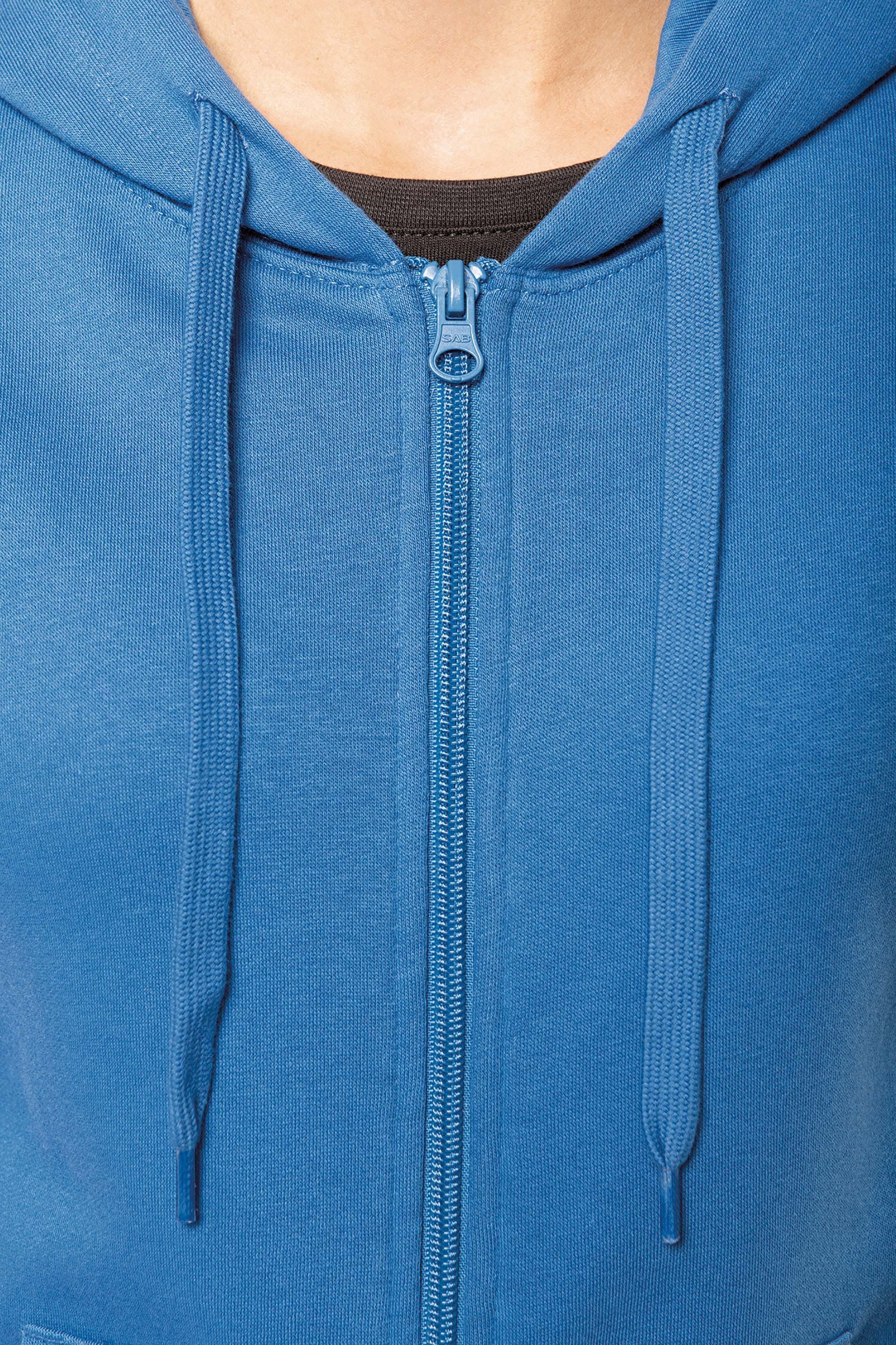 Kariban Hoodie Umweltfreundliches Kapuzensweatshirt mit Reißverschluss Damen