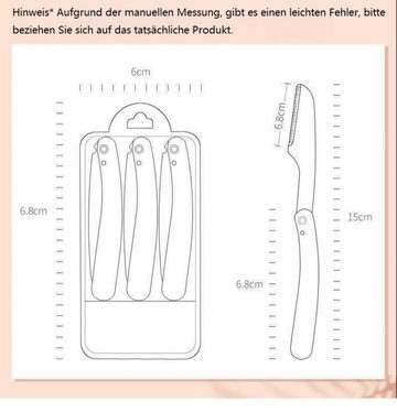 DTC GmbH Augenbrauentrimmer Augenbrauen-Rasierer Augenbrauen-Rasierer, 3er-Set