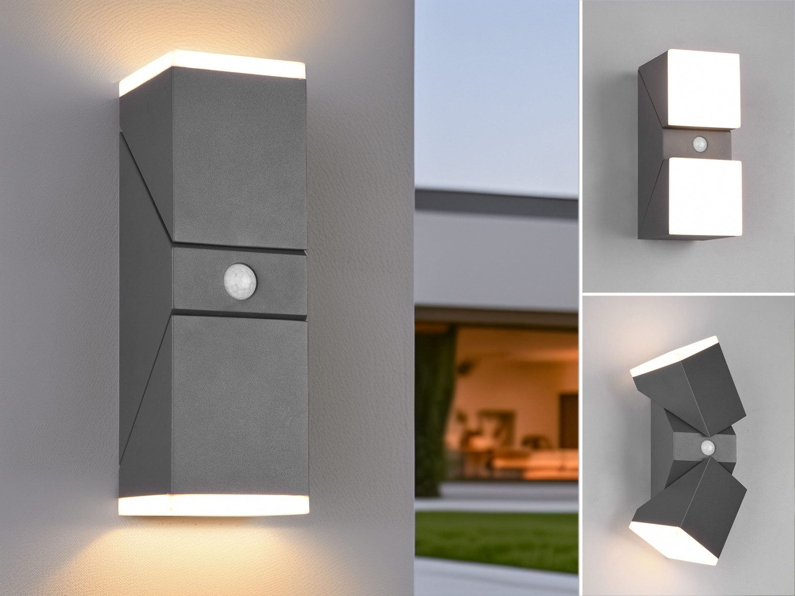 TRIO Leuchten LED Außen-Wandleuchte, Bewegungsmelder, LED fest integriert, günstig online kaufen