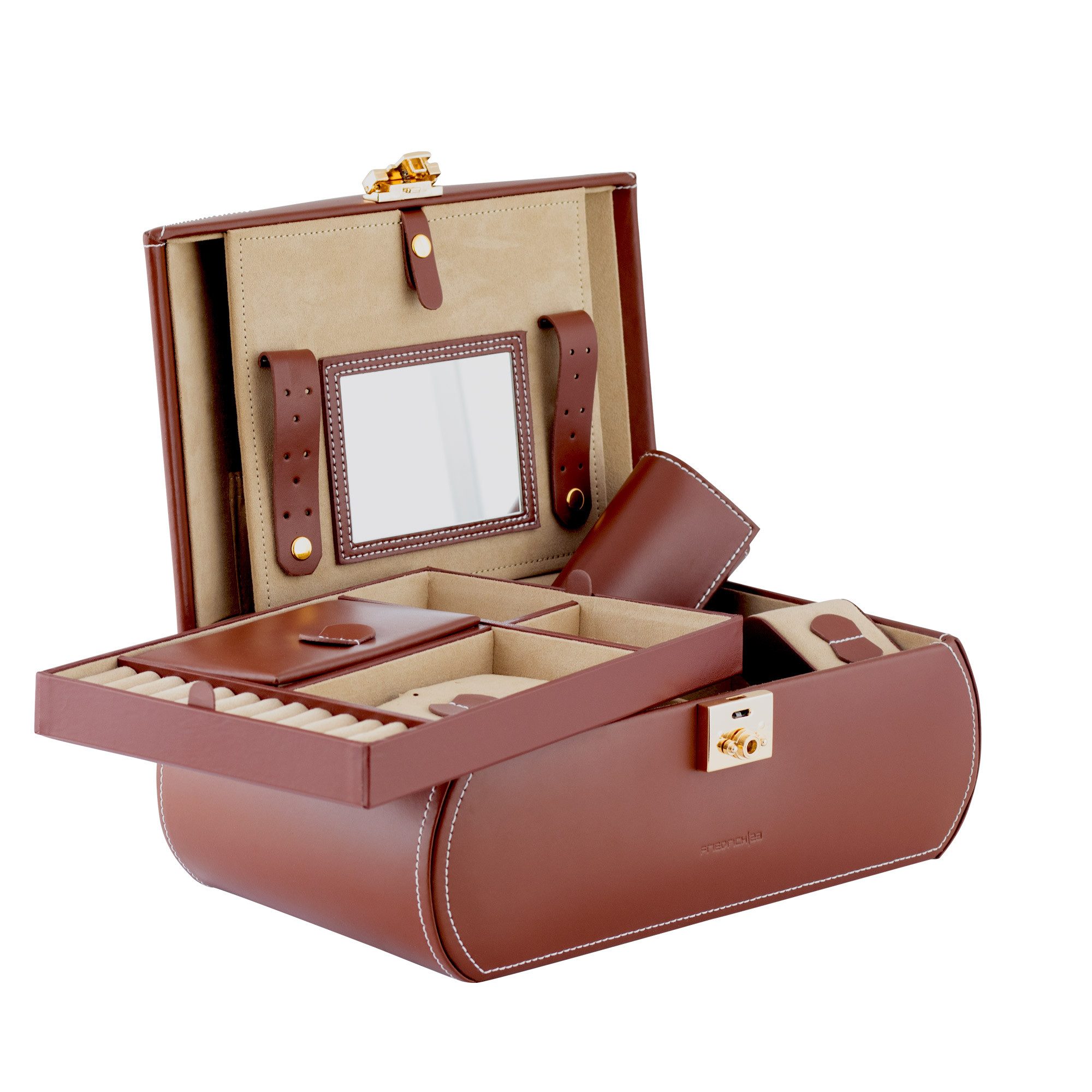 Friedrich23 Schmuckkasten / Uhrenbox aus Leder günstig online kaufen
