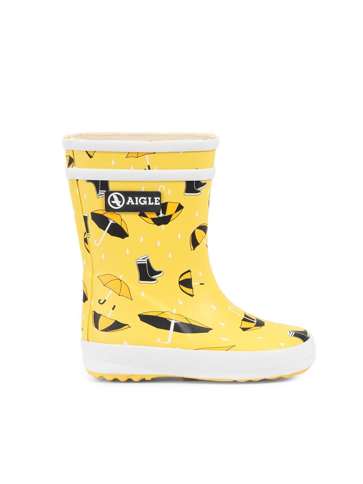 Aigle Aigle Baby Flac Theme gelb/marineblau Gummistiefel, Angenehm