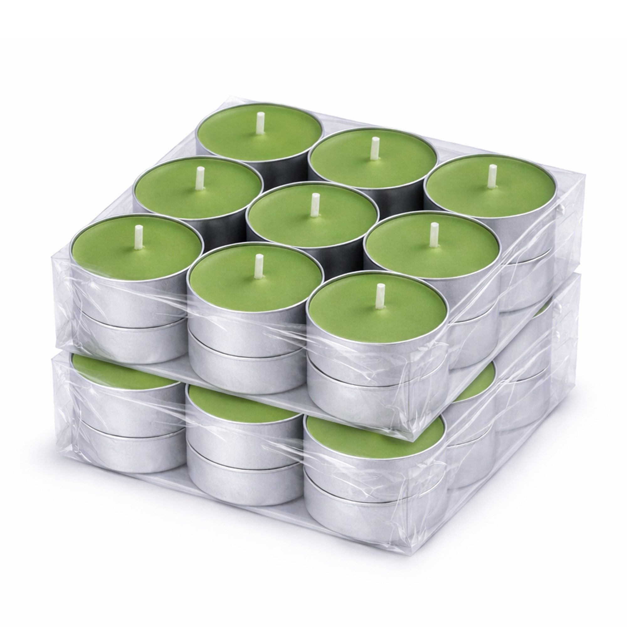 HS Candle Teelicht Duftkerze 4 Stunden Brenndauer (36-tlg), Teelicht Kerzen aus Wachs, Ø4 cm, Made in EU, Indoor & Outdoor