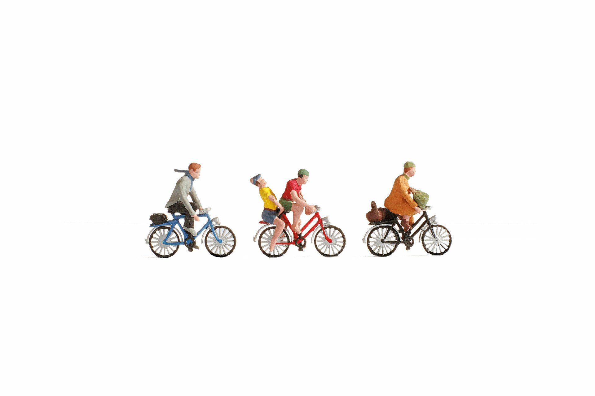 NOCH Dekofigur NOCH Fahrradfahrer Figuren Set, bewegt und handkol