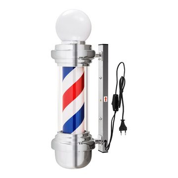 Barberpub Außen-Stehlampe Barberpub Barber-Pole Barbierstab L018B, mit LED-Kugelleuchte Saloneinrichtung