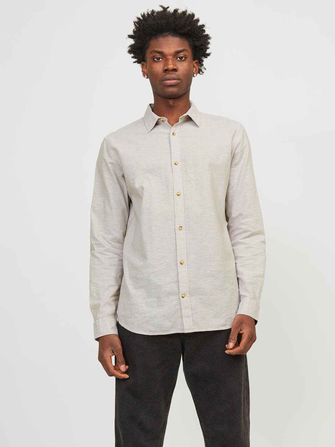 Jack & Jones Langarmhemd JJESUMMER LINEN günstig online kaufen