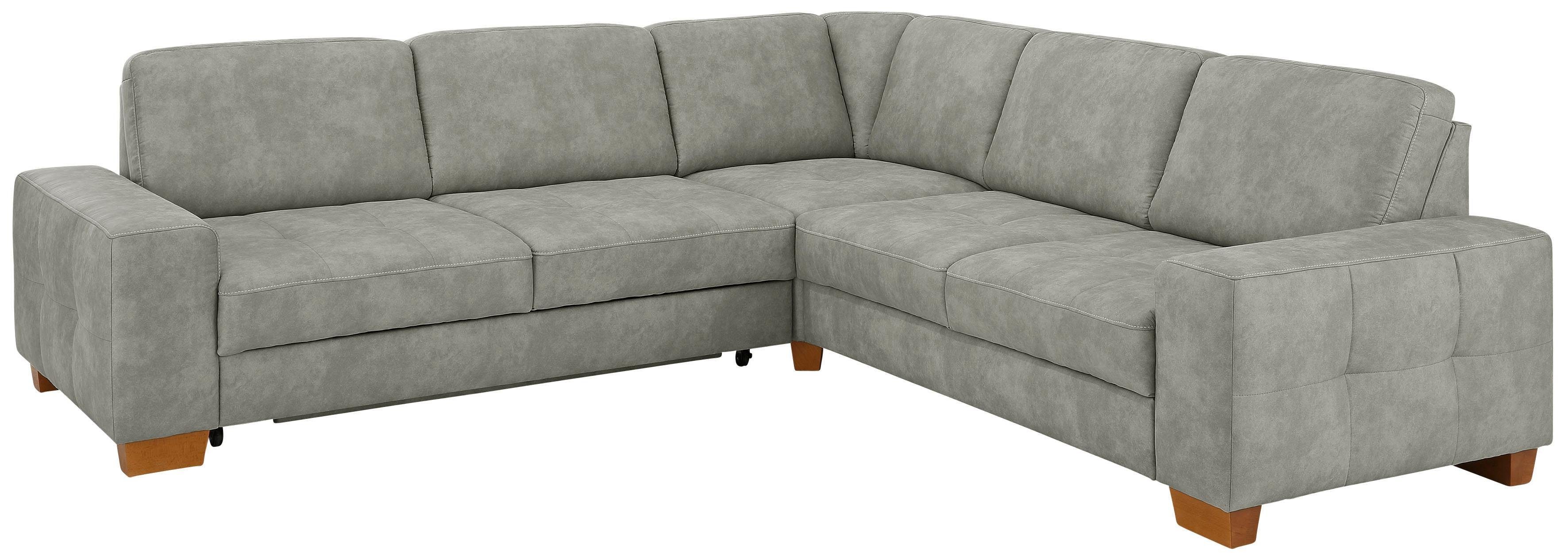 Home affaire Ecksofa "Puccini L-Form" mit Federkern, Sitztiefenverstellung, günstig online kaufen