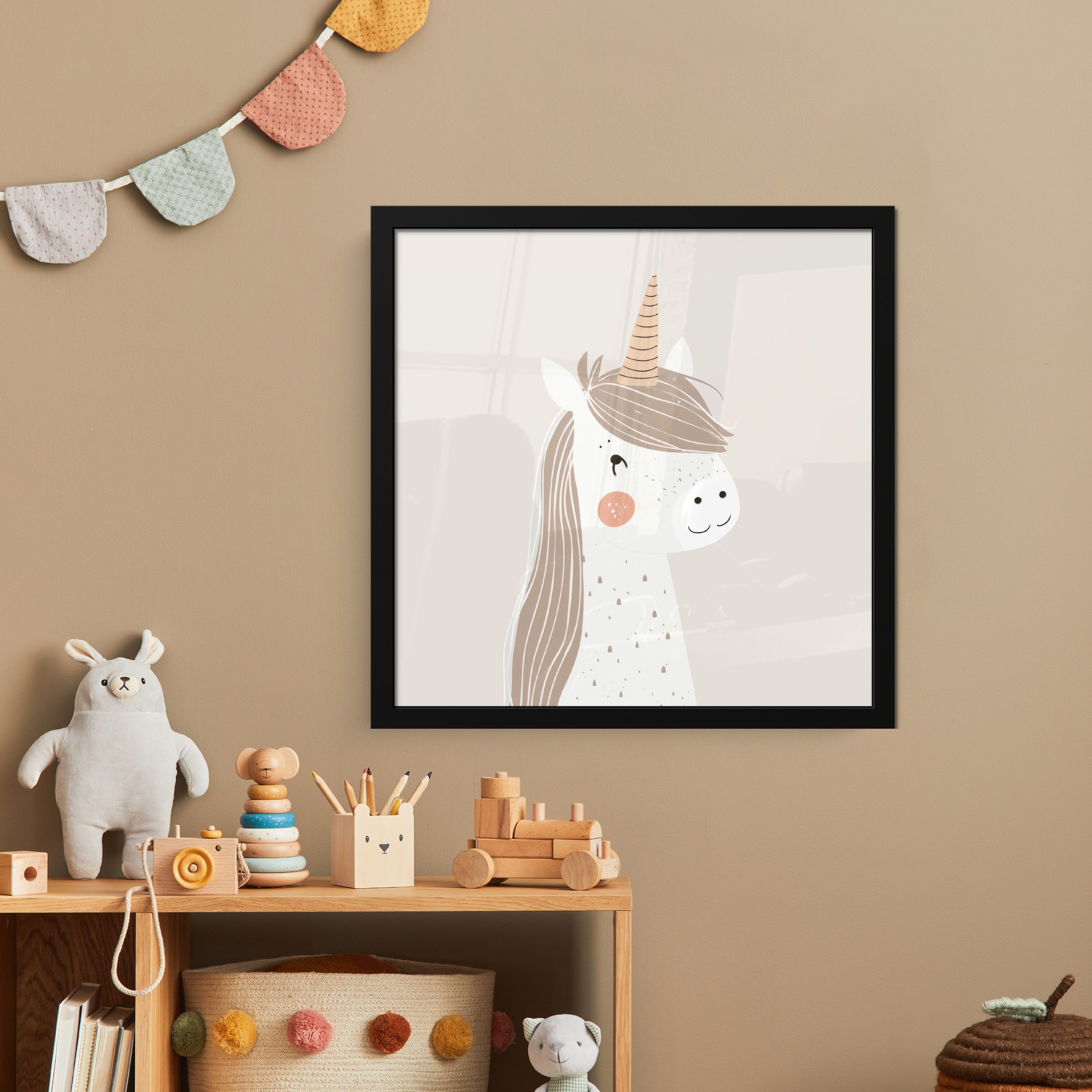 MuchoWow Poster Einhorn - Pastellfarben - günstig online kaufen
