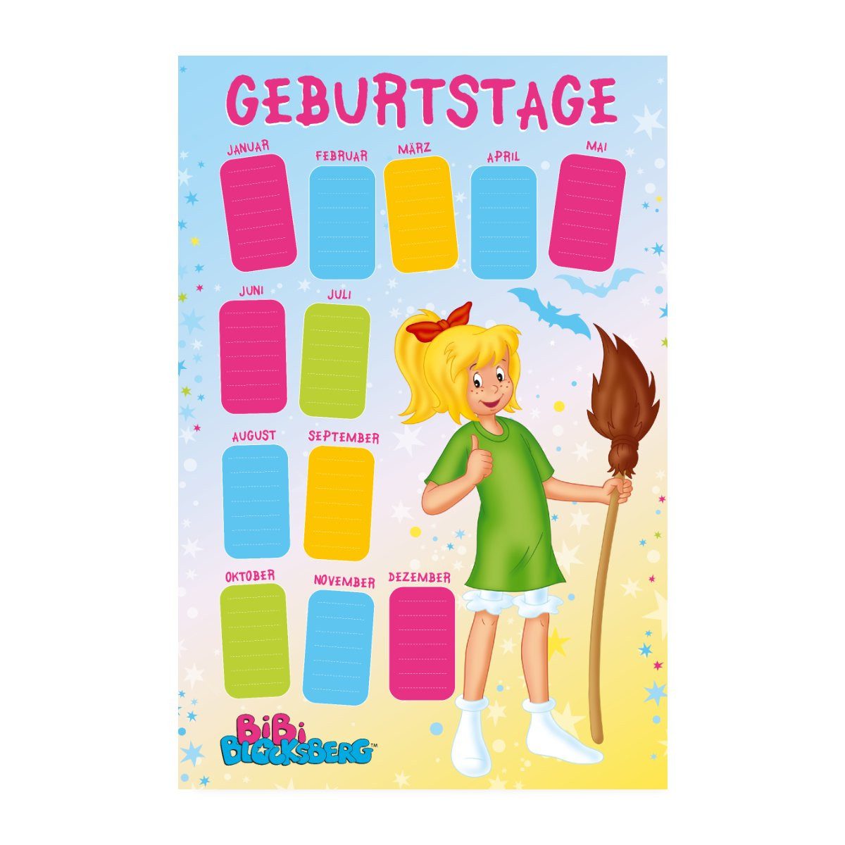 Spreadshirt Poster Bibi Blocksberg Pose Geburtstagskalender Poster 20x30 cm