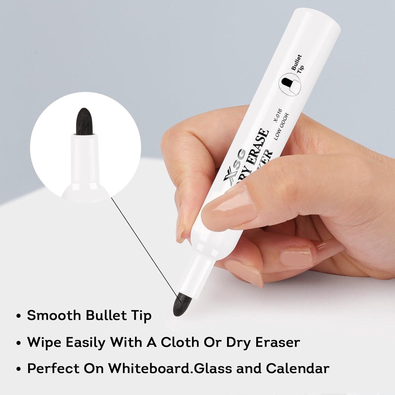 colpart Whiteboard Marker Whiteboard Marker Schwarz Folienstift Feine Spitze 72Stk 6-Farben Set