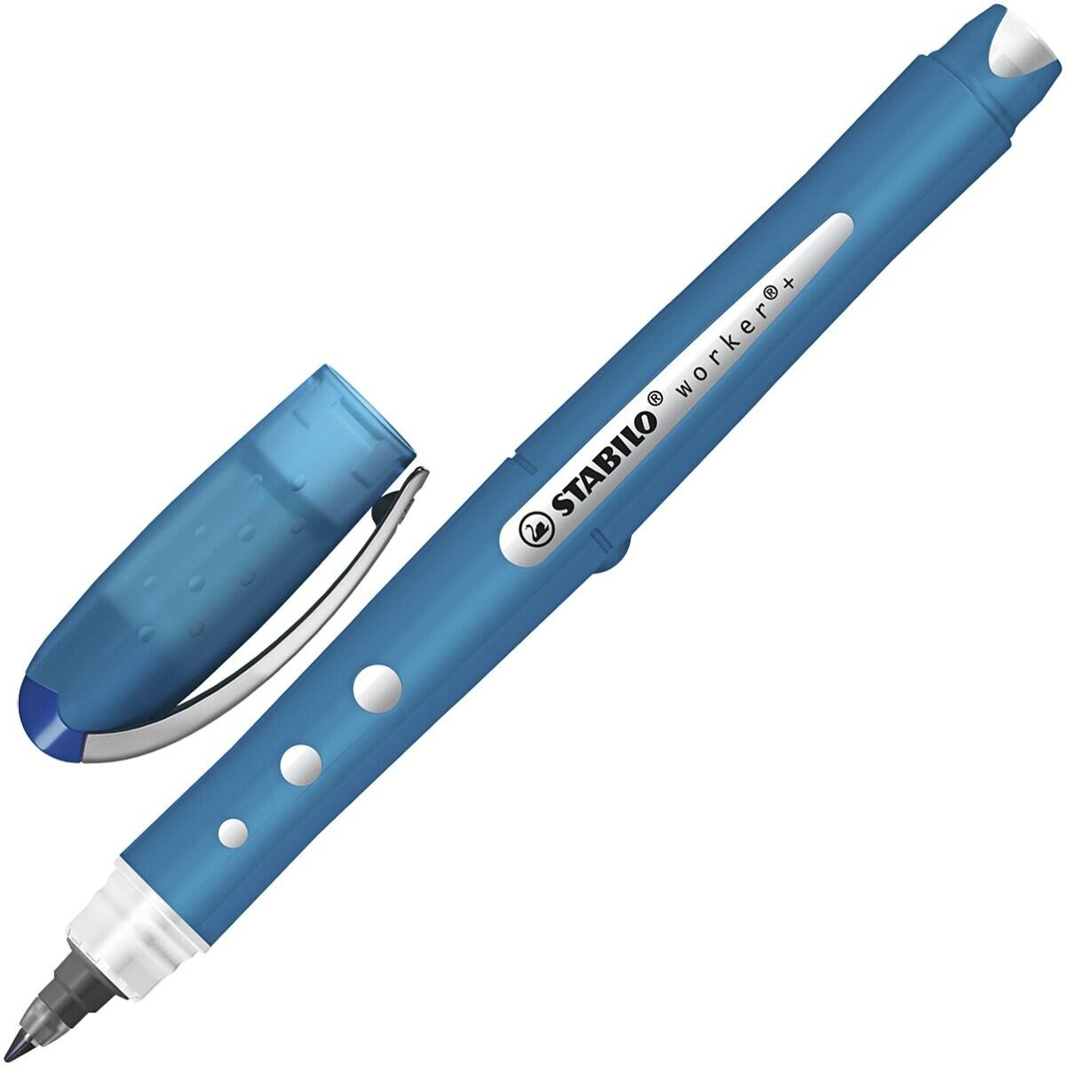 STABILO Tintenroller worker+ colorful, (1-tlg), Strichstärke 0,5 mm (M), Tinte auf Wasserbasis
