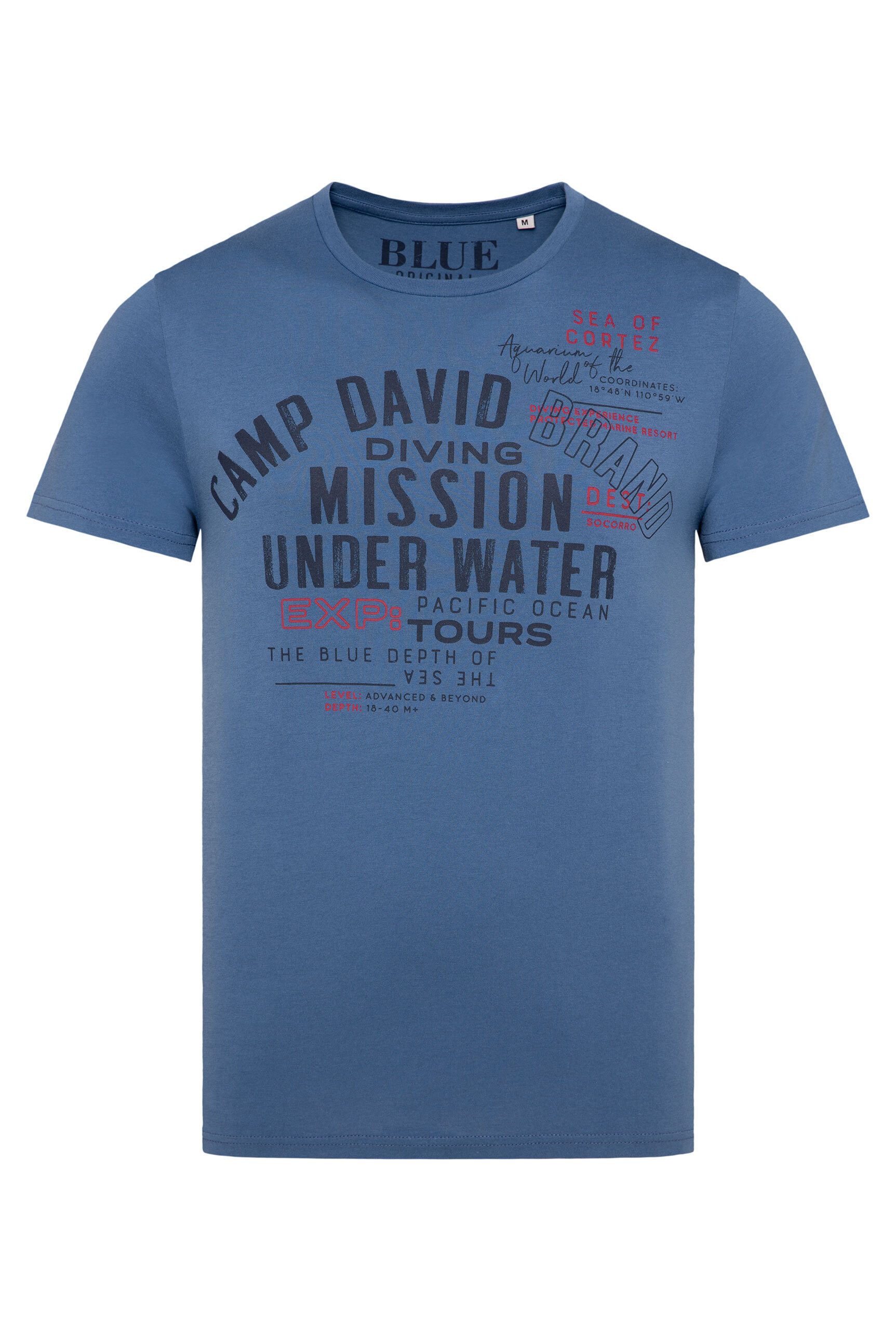 CAMP DAVID Rundhalsshirt aus Baumwolle
