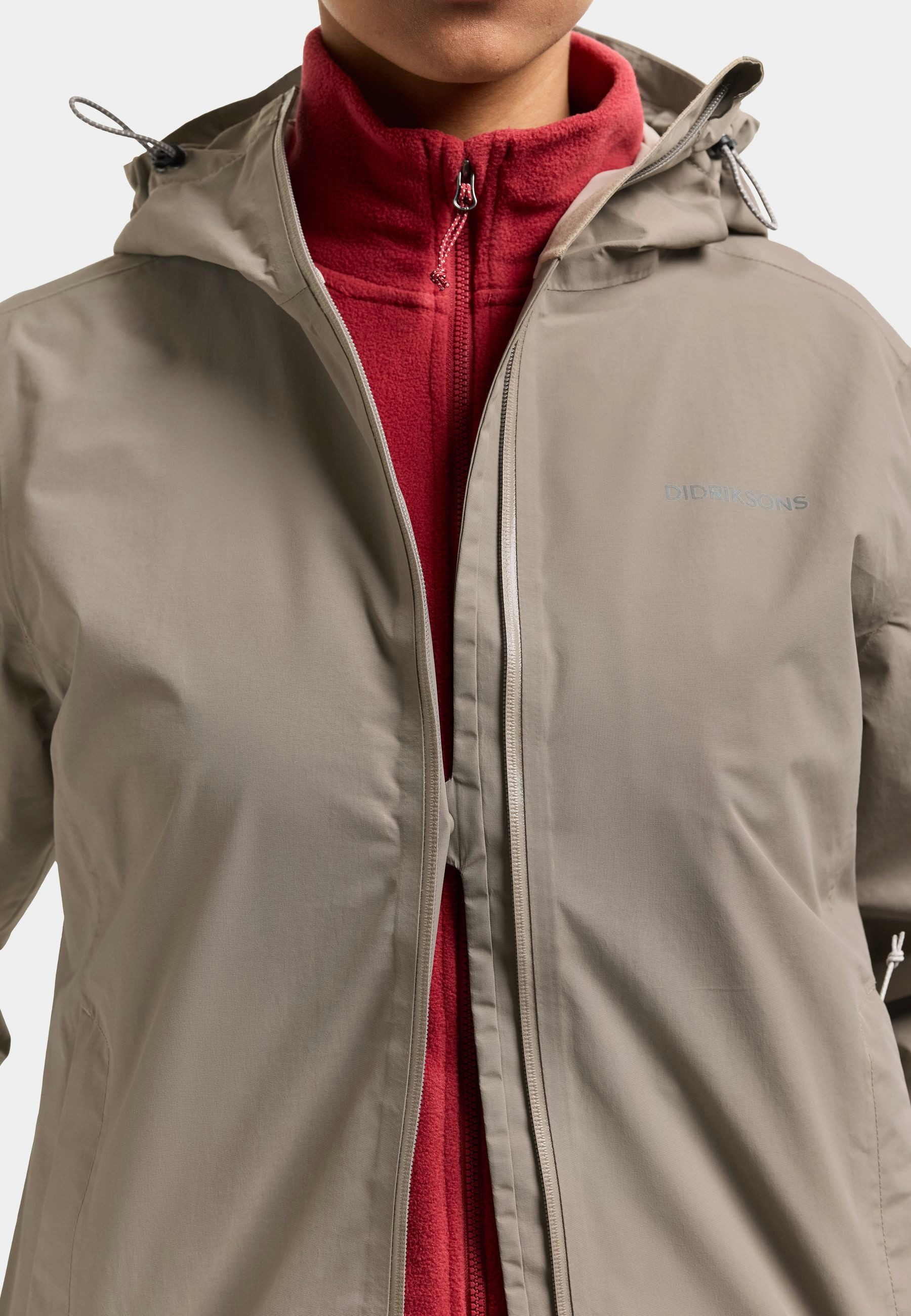 Didriksons Outdoorjacke Damen Regenjacke Wasserdicht VARJA mit Kapuze mit Taschen – Bild 5 von 5