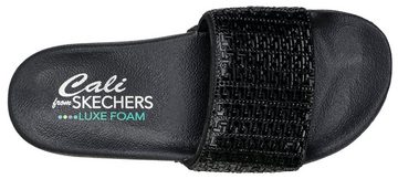 Skechers POP UPS NEW SPARK Pantolette, Sommerschuh, Schlappen mit funkelnder Bandage