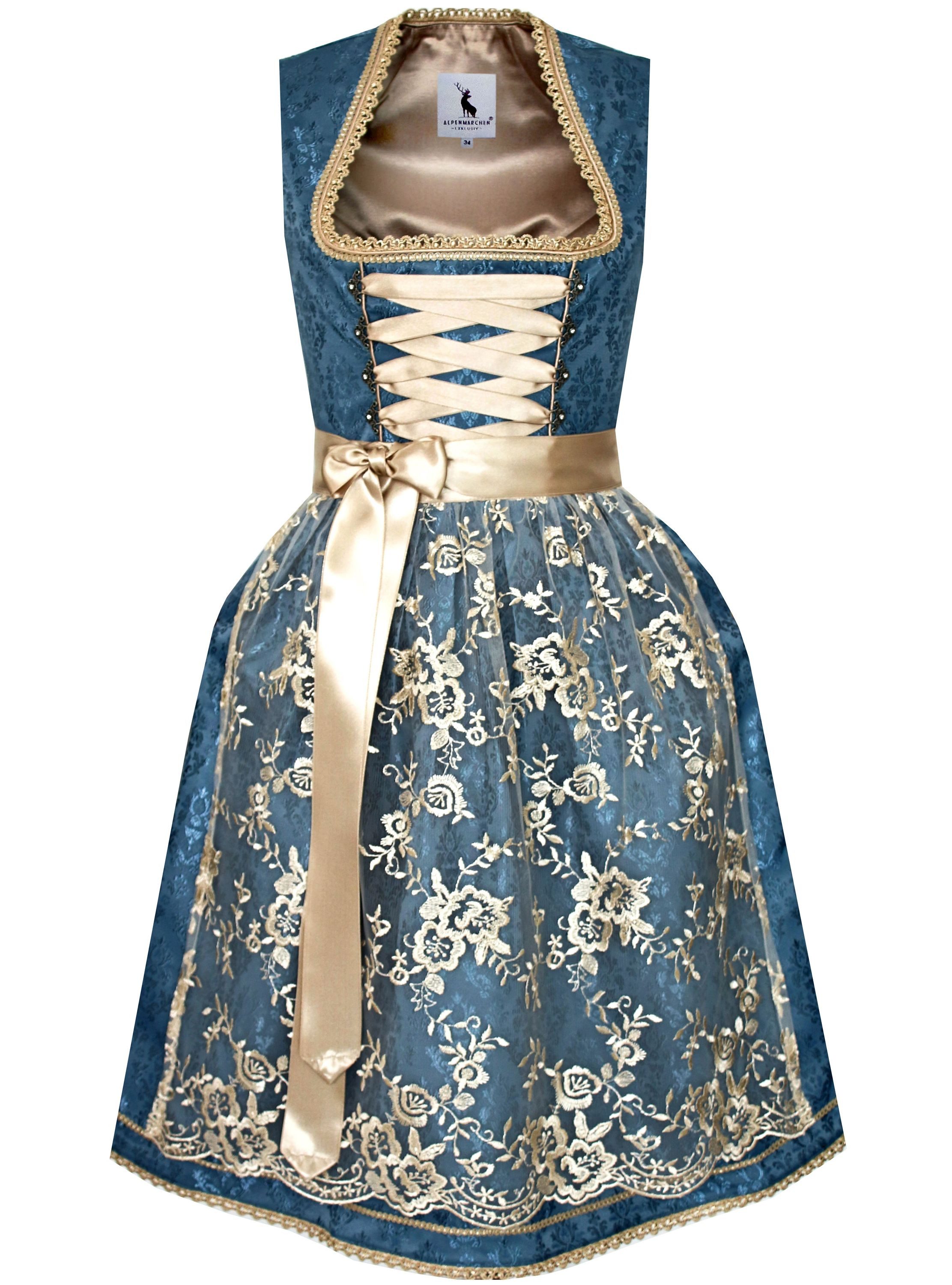 Dirndl Dirndl Luna in blau und creme - ALM921